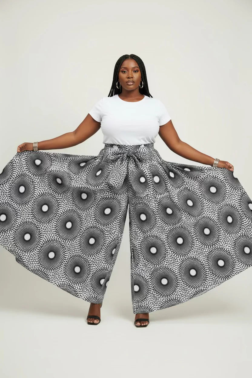 Palazzo Pant Black/White 701 - 57