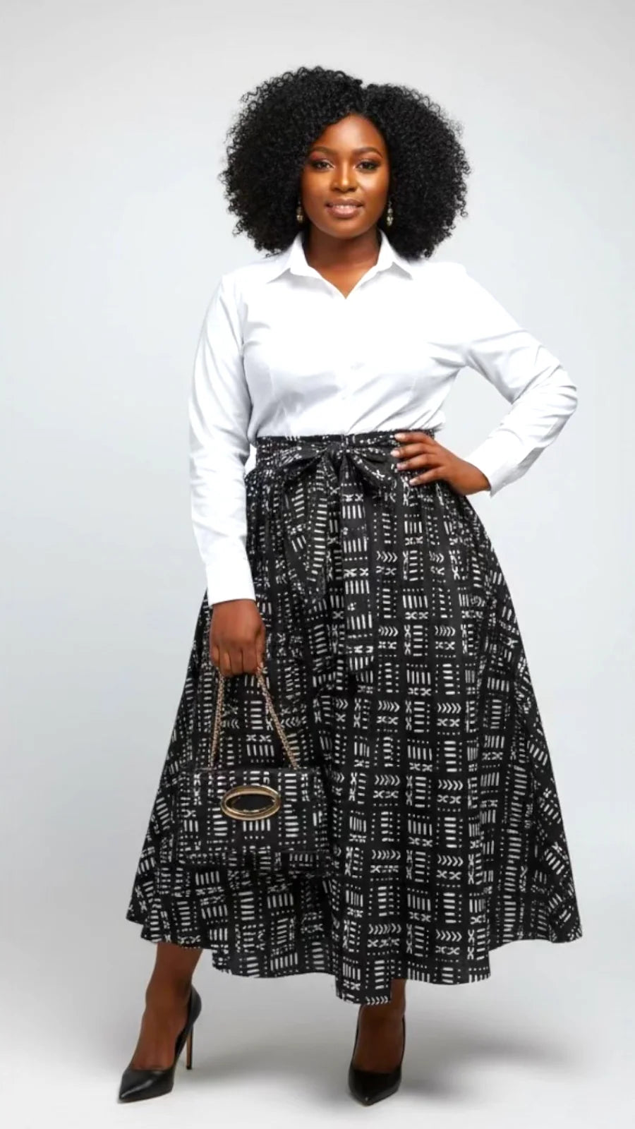 Combo Long Skirt & Pocketbook Set 2027-110