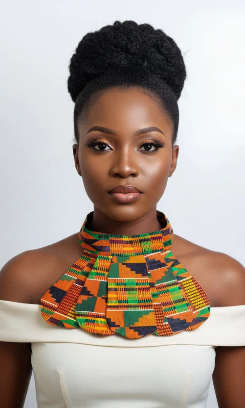 Bib Necklace - Kente