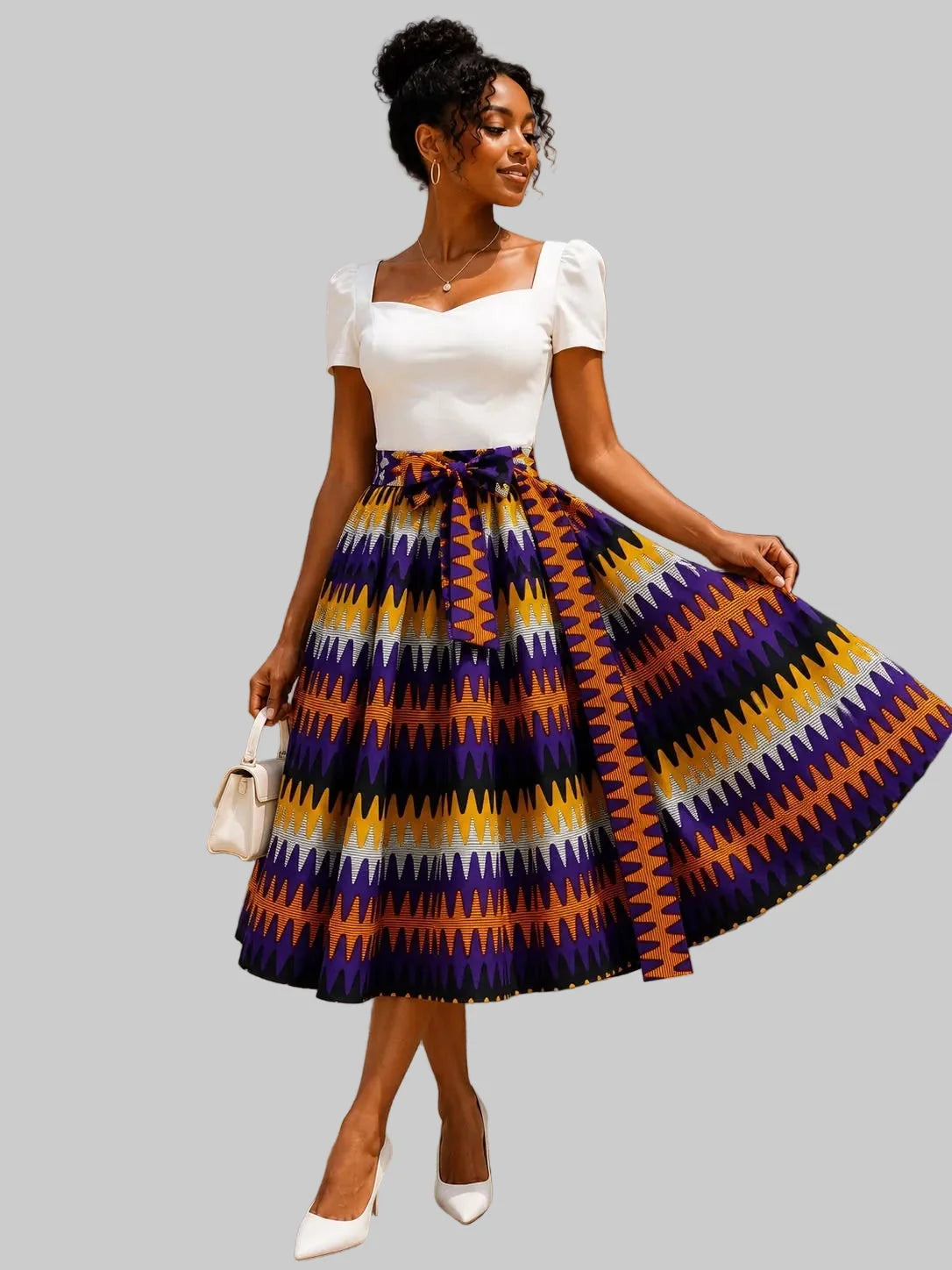 Mid Length Flare Skirt 1312 -8C