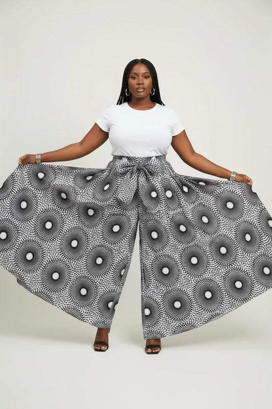 Palazzo Pant Black/White 701 - 57