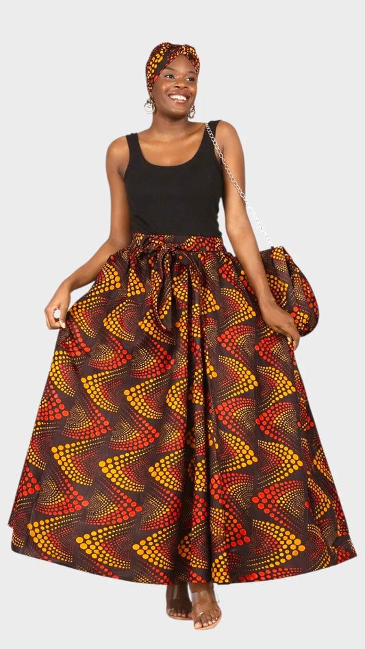 Combo Long Skirt & Pocketbook Set 1351