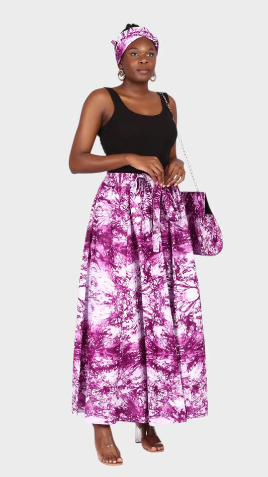 Combo Long Skirt & Pocketbook Set 1351 A