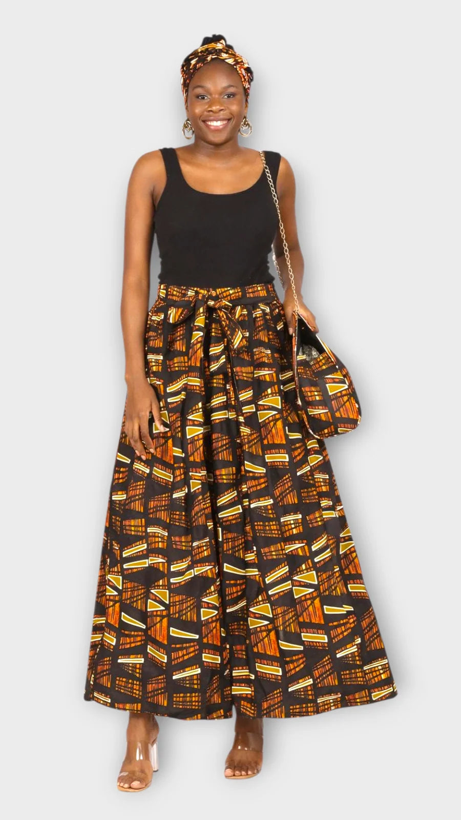 Combo Long Skirt & Pocketbook Set 1351 F