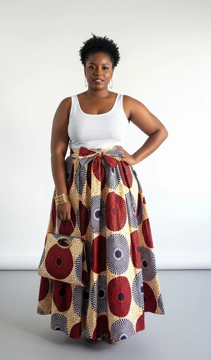 Combo Long Skirt & Pocketbook Set 2027-829
