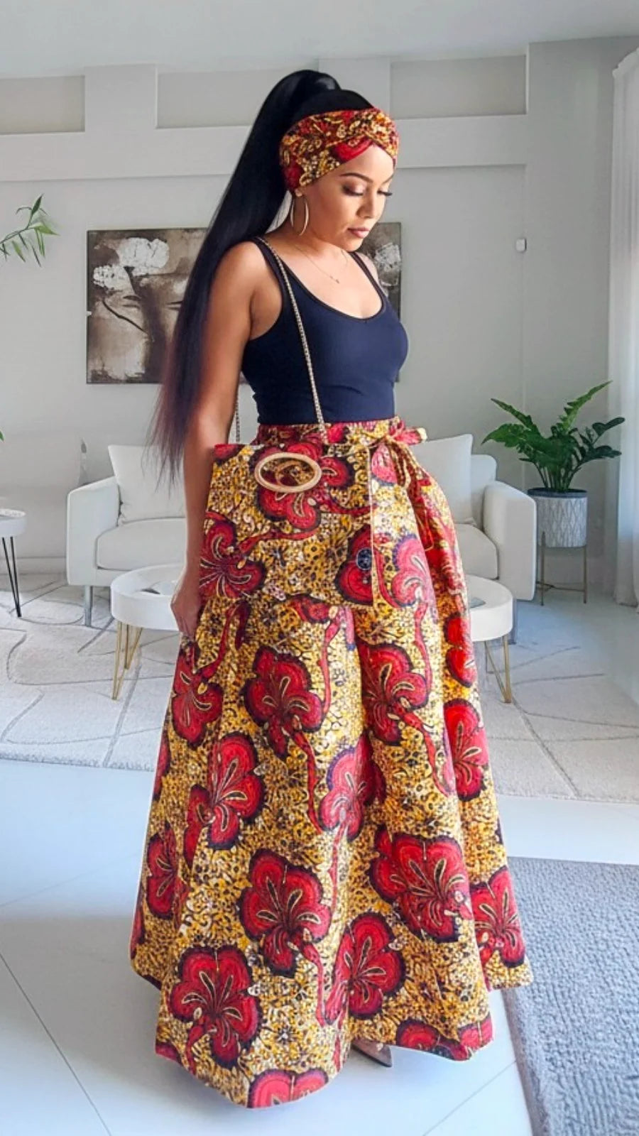 Combo Long Skirt & Pocketbook Set 2027-841