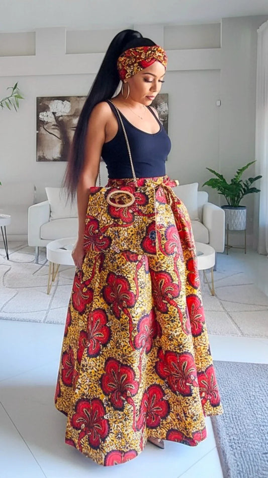 Combo Long Skirt & Pocketbook Set 2027-841