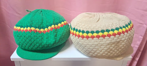 rasta hat $25 each