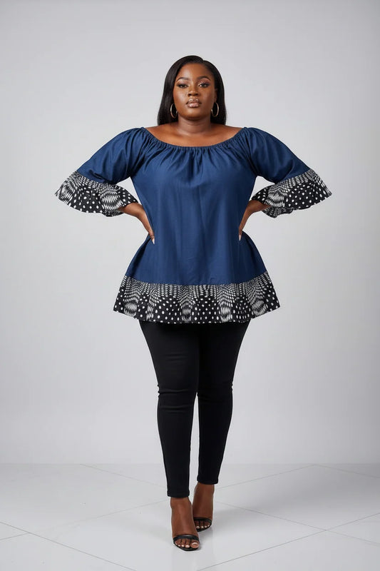 Women Denim Blouse 7045 A